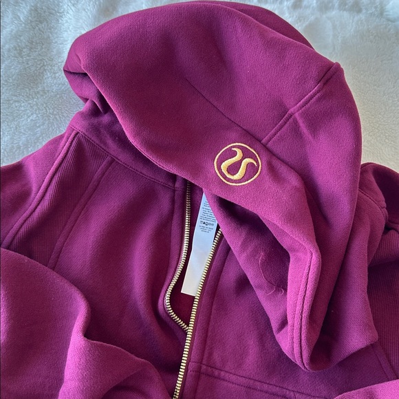 lululemon athletica Scuba oversized full zip Burgundy Jacket - Picture 4 of 5